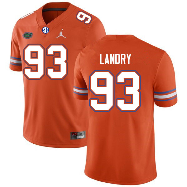 Men #93 Keenan Landry Florida Gators College Football Jerseys Sale-Orange